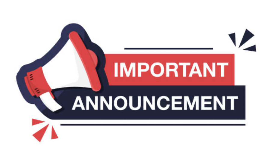 Important Announcement graphic